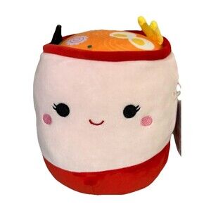 Squishmallows Official Kellytoy 8” Raisy the Ramen Plush Toy Gift Animal NWT